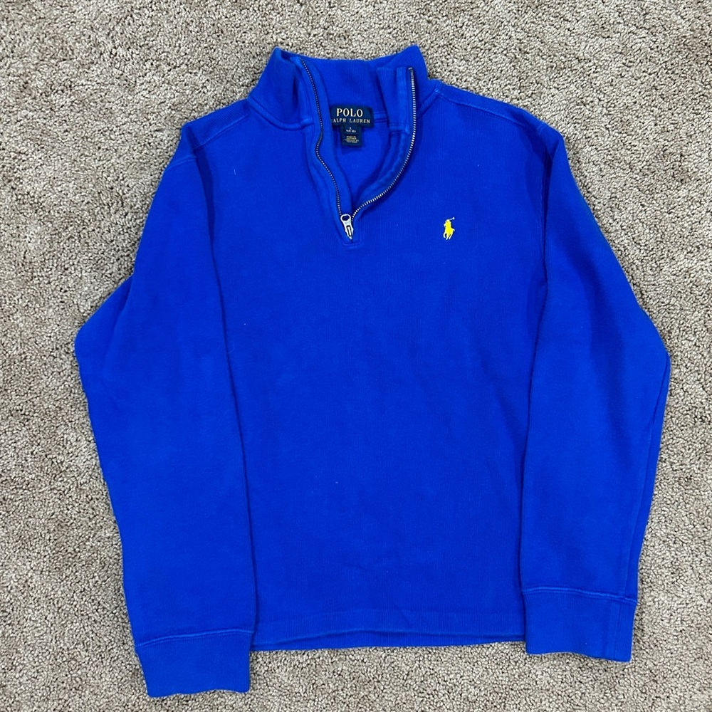 Georgeous Royal blue Polo sweater